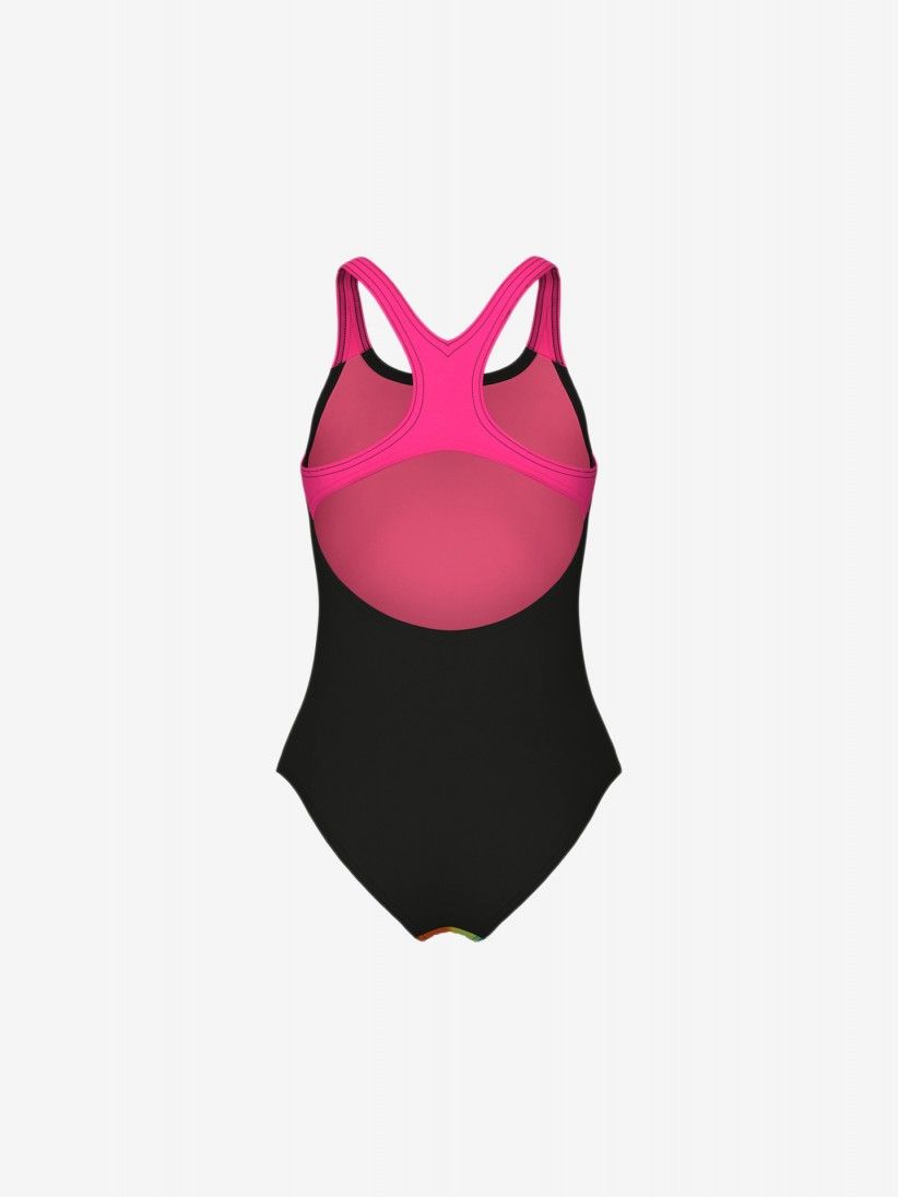 Arena Spray Paint Swim Pro Back Kids Colourful Swimsuit
