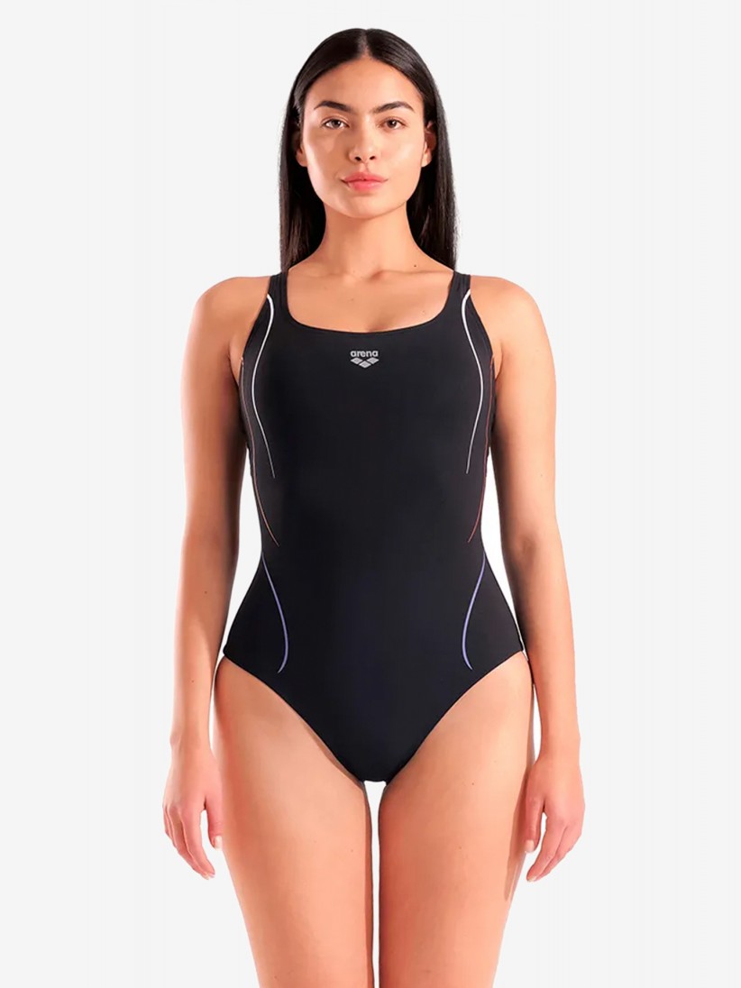 Fato de Banho Arena Ludovica Soft Curve Back Preto