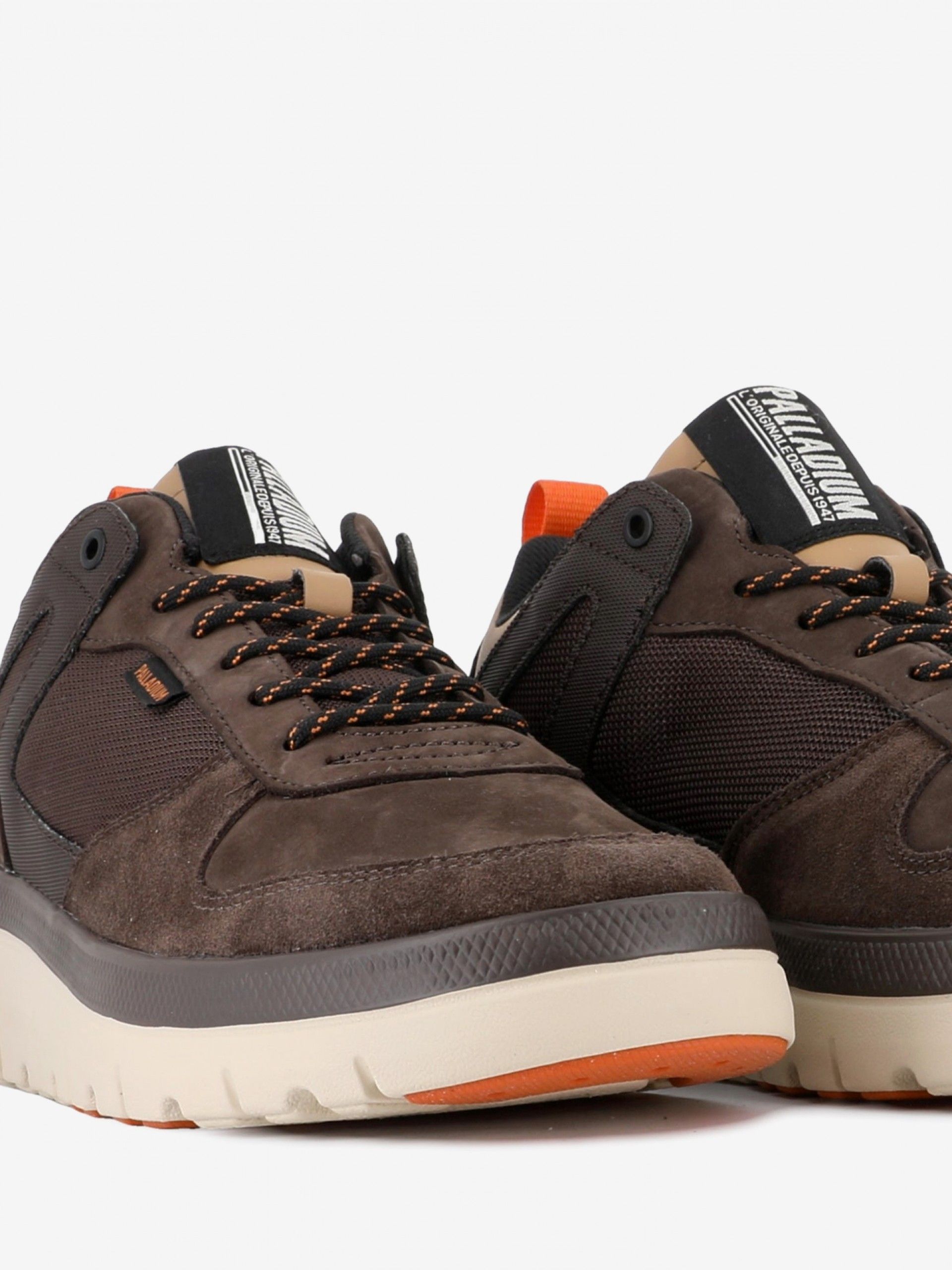 Zapatillas Palladium Pallaflex Lo Mix Marrones