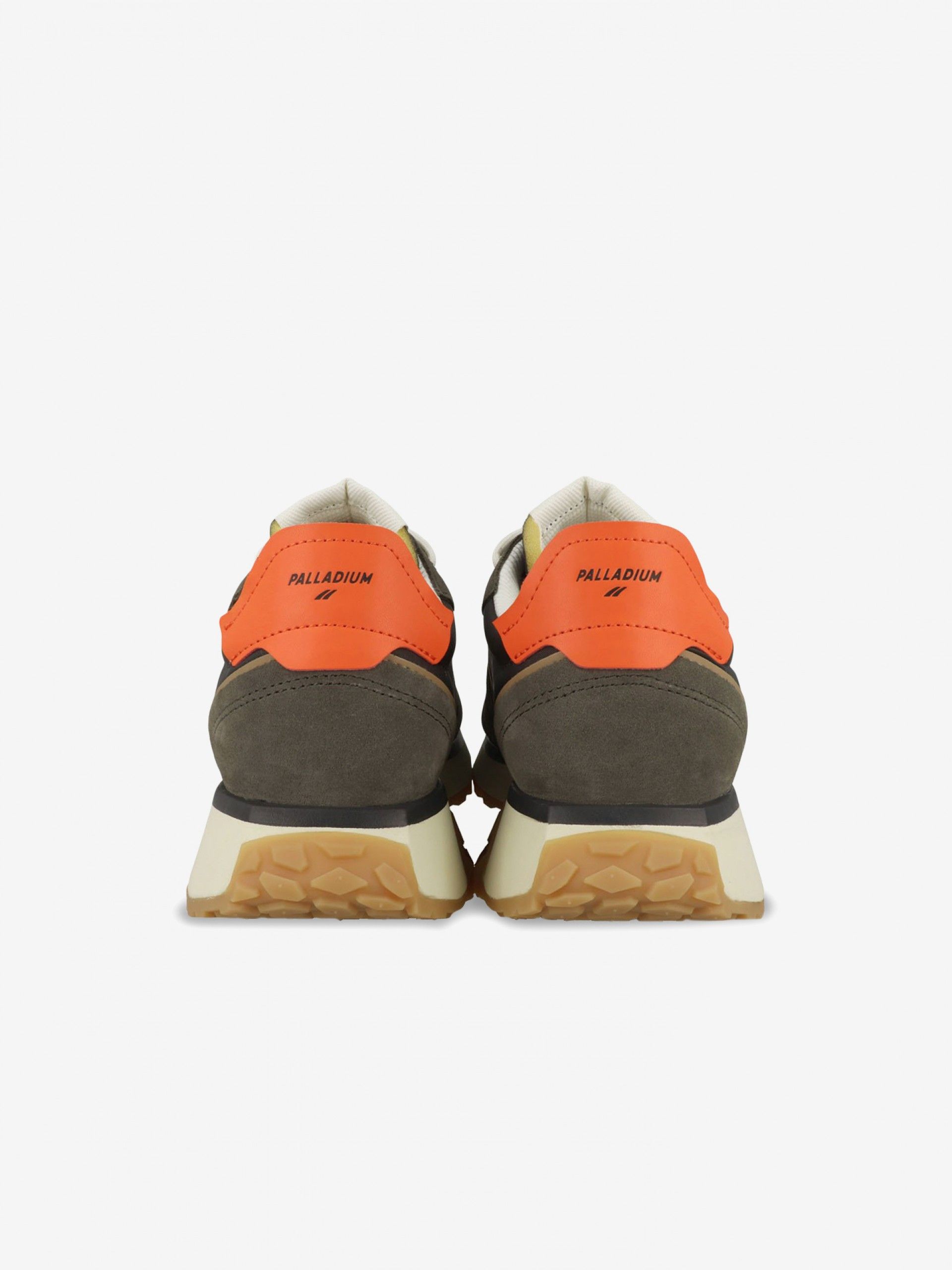 Sapatilhas Palladium Troop Runner Verdes e Laranja