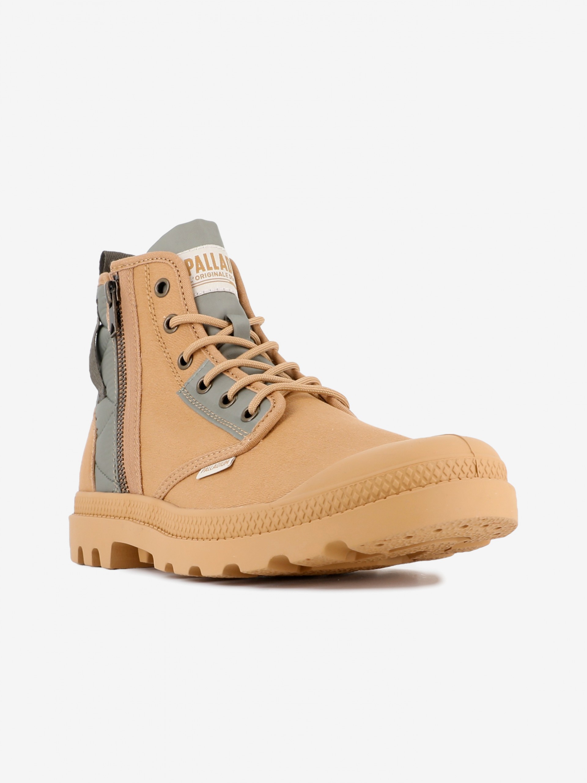 Palladium Pampa Detroit Zip Camel Boots