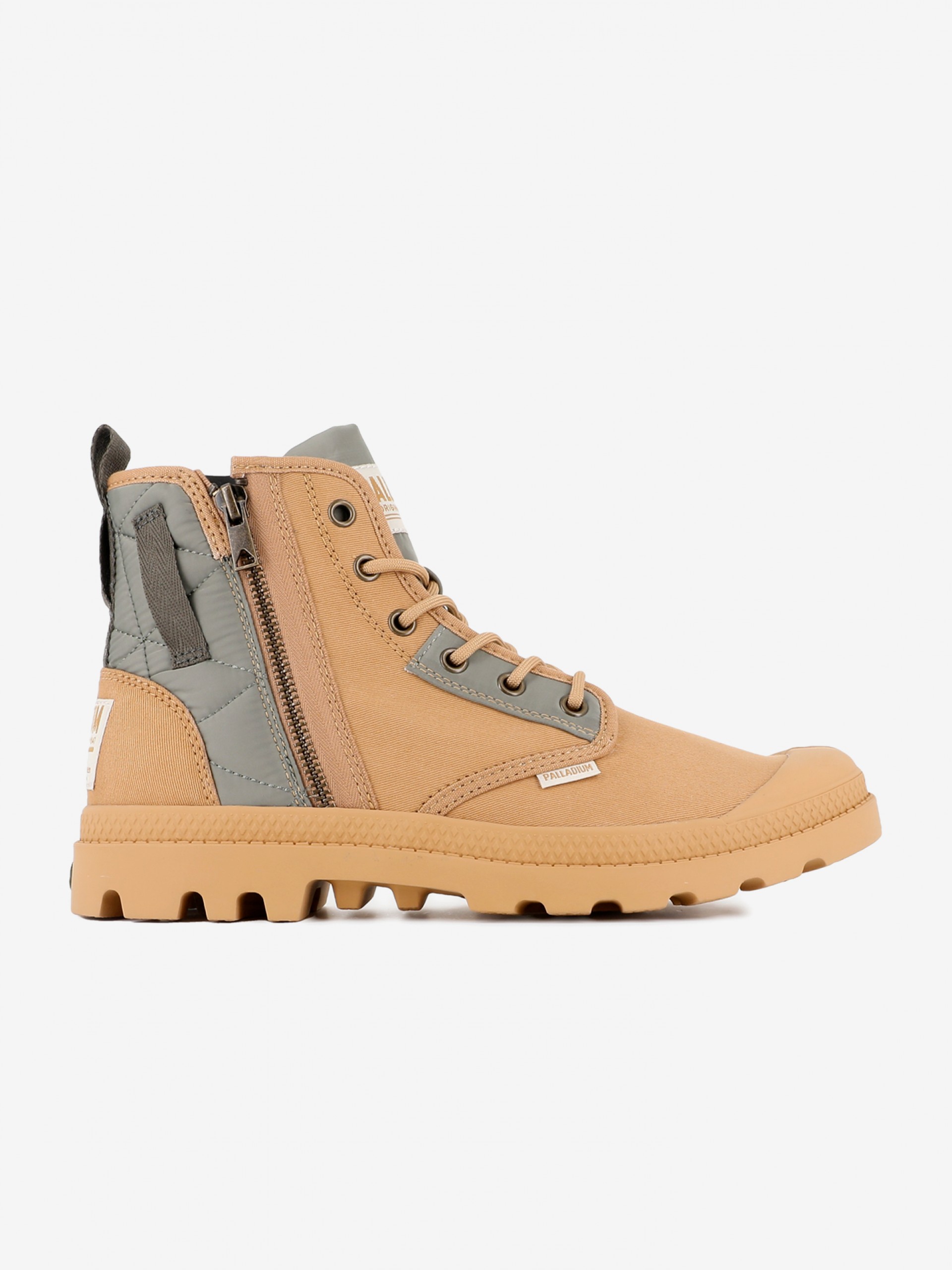 Palladium Pampa Detroit Zip Camel Boots