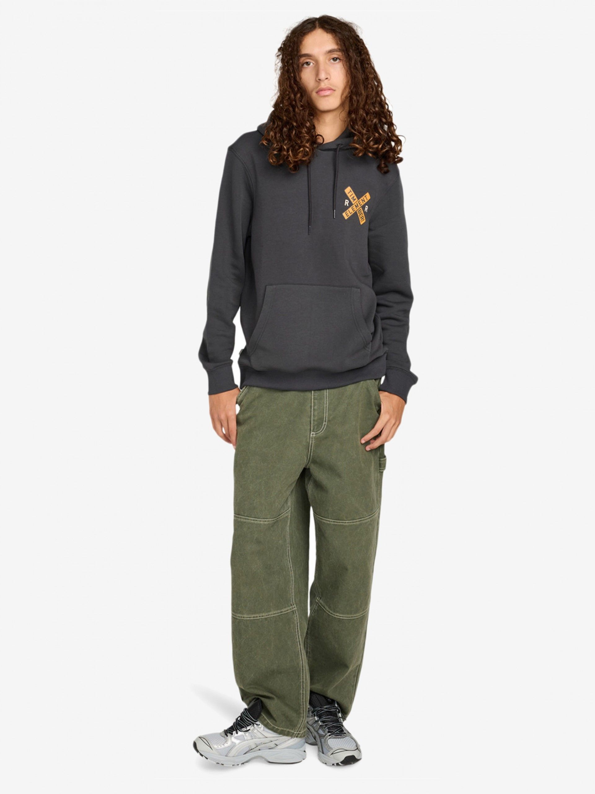 Element Timber Signs Grey Hoodie