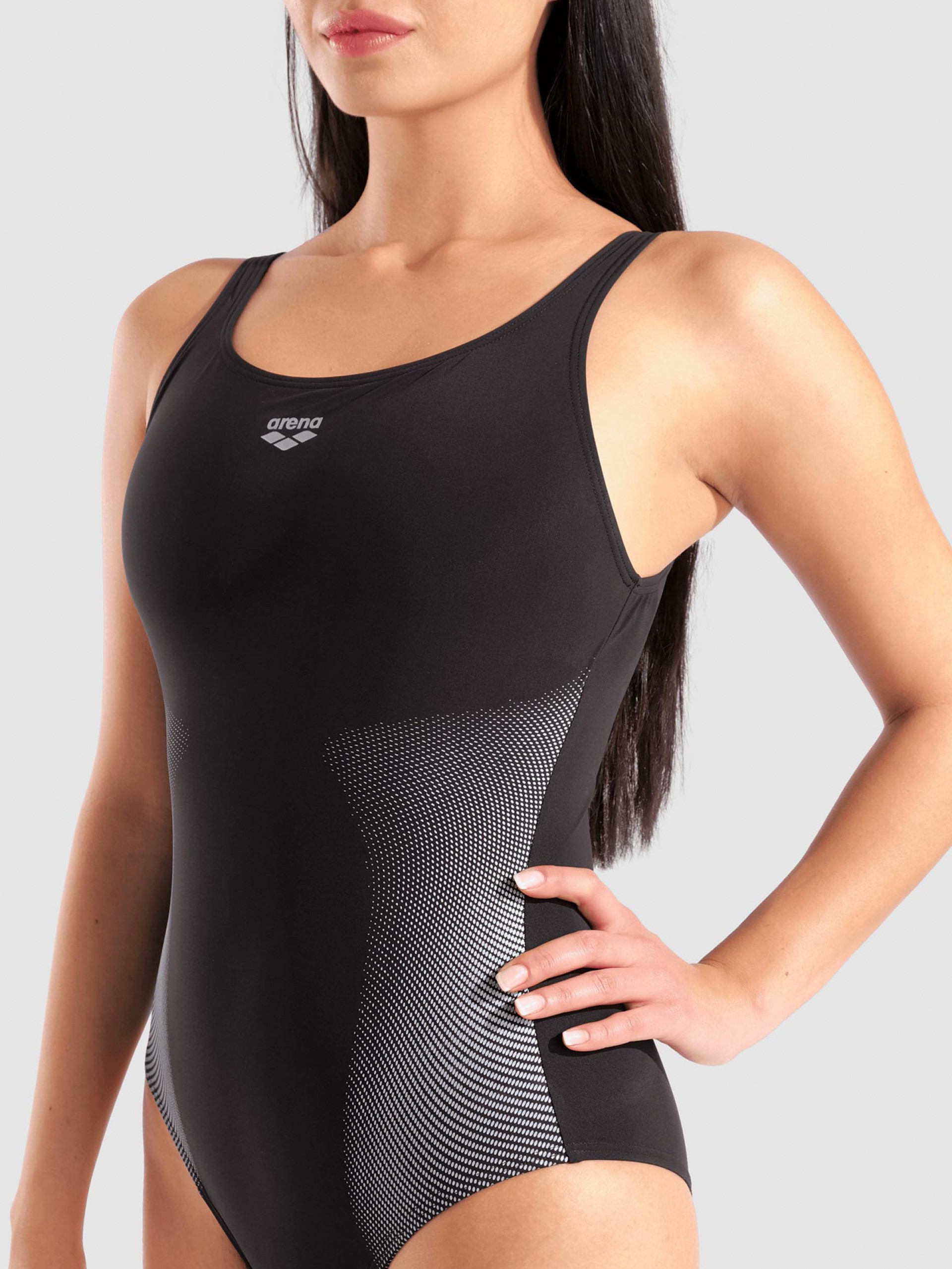 Fato de Banho Arena Carla U Back Shapewear Preto