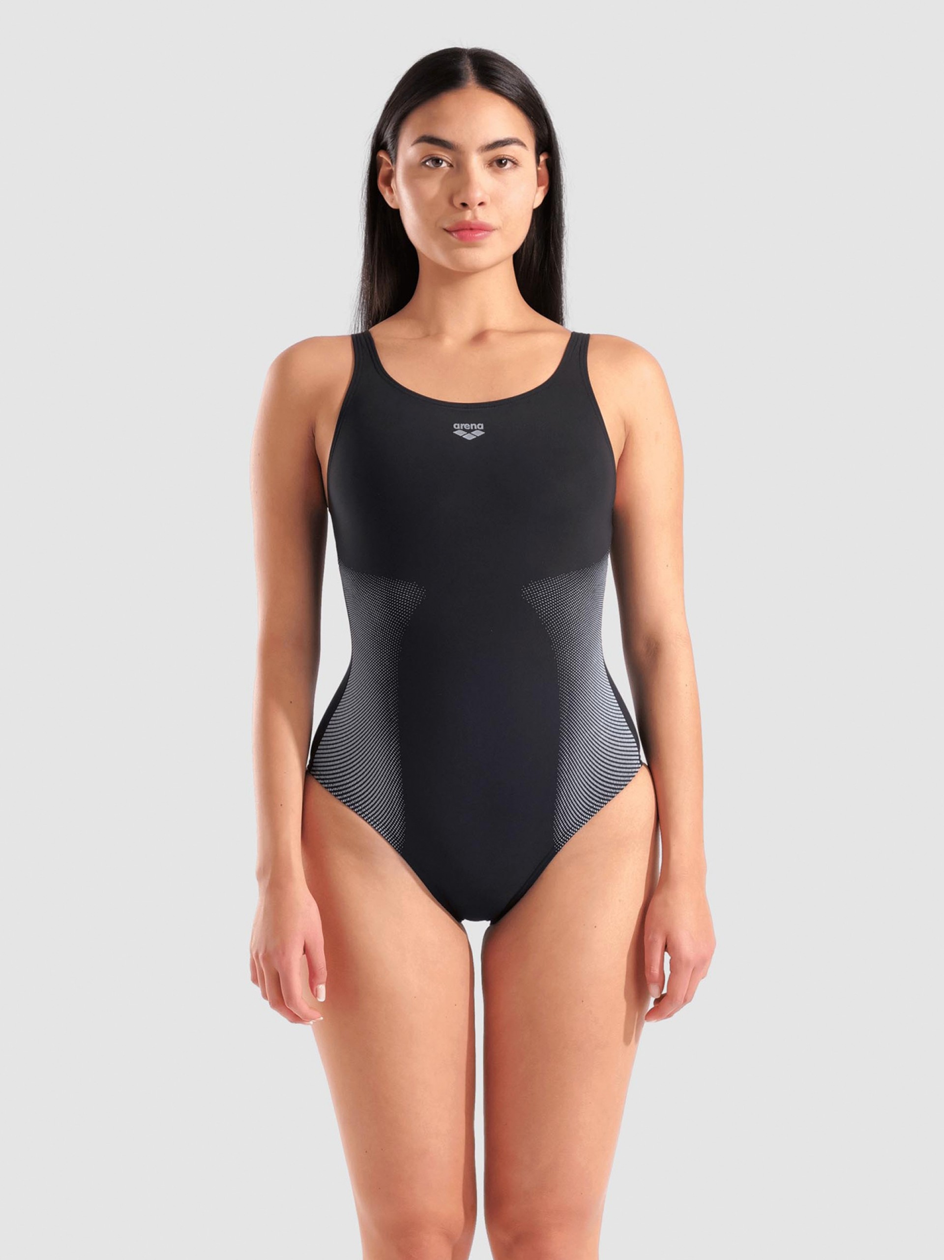 Fato de Banho Arena Carla U Back Shapewear Preto