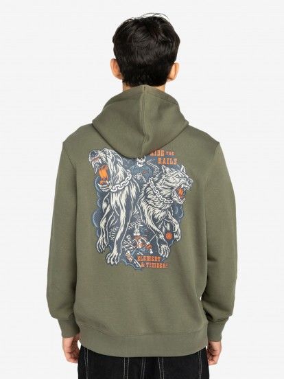 Camisola com Capuz Element Timber Guard Dogs Verde