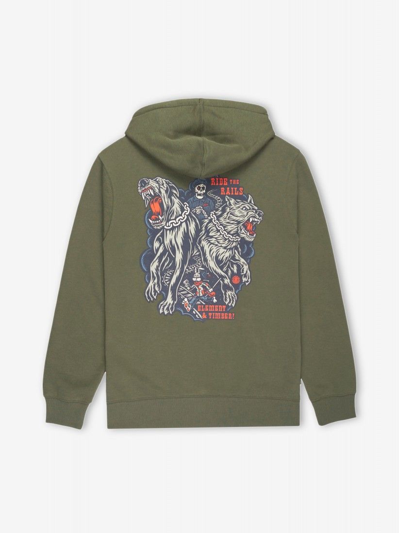 Camisola com Capuz Element Timber Guard Dogs Verde