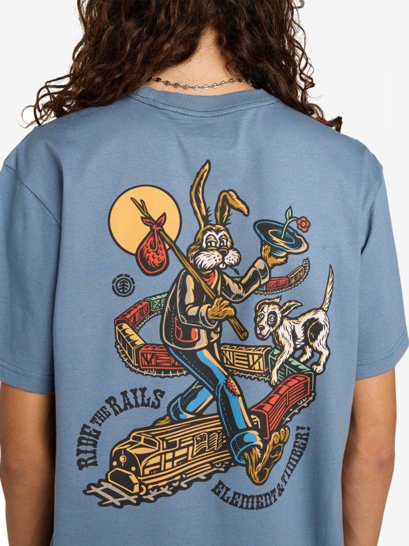 T-shirt Element Timber On Track Azul