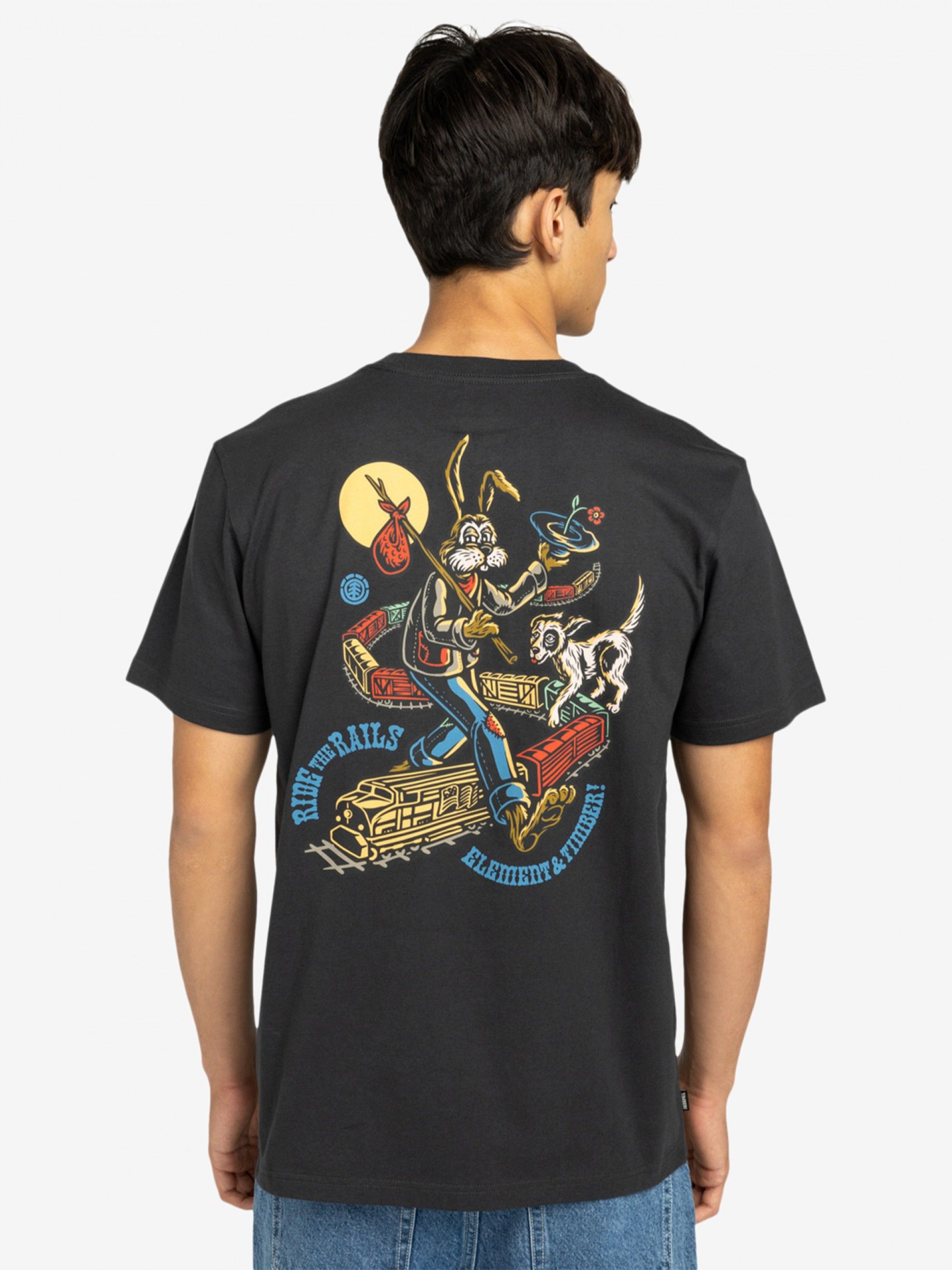 T-shirt Element Timber On Track Cinzenta