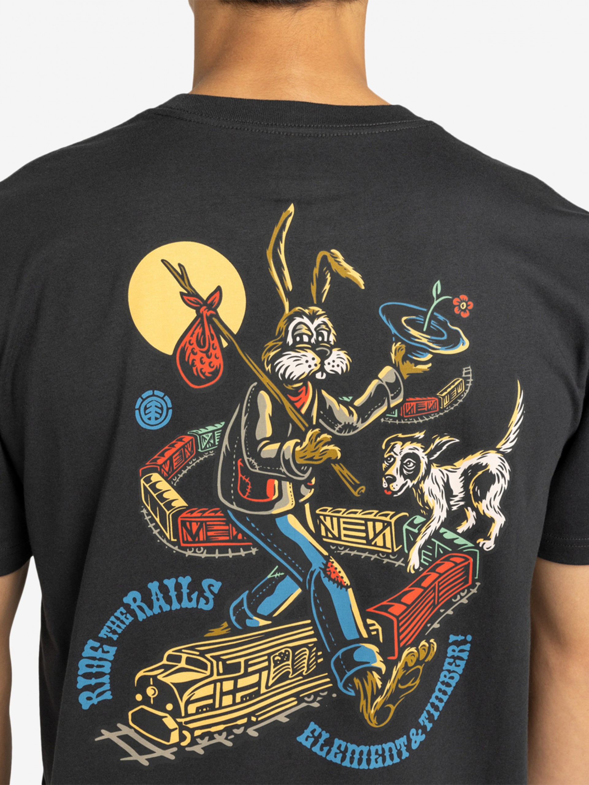 T-shirt Element Timber On Track Cinzenta