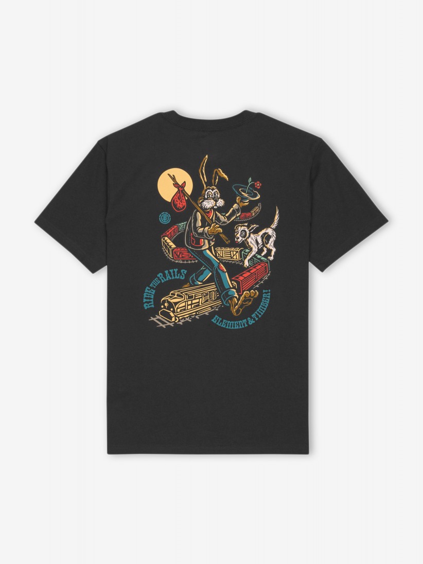 T-shirt Element Timber On Track Cinzenta