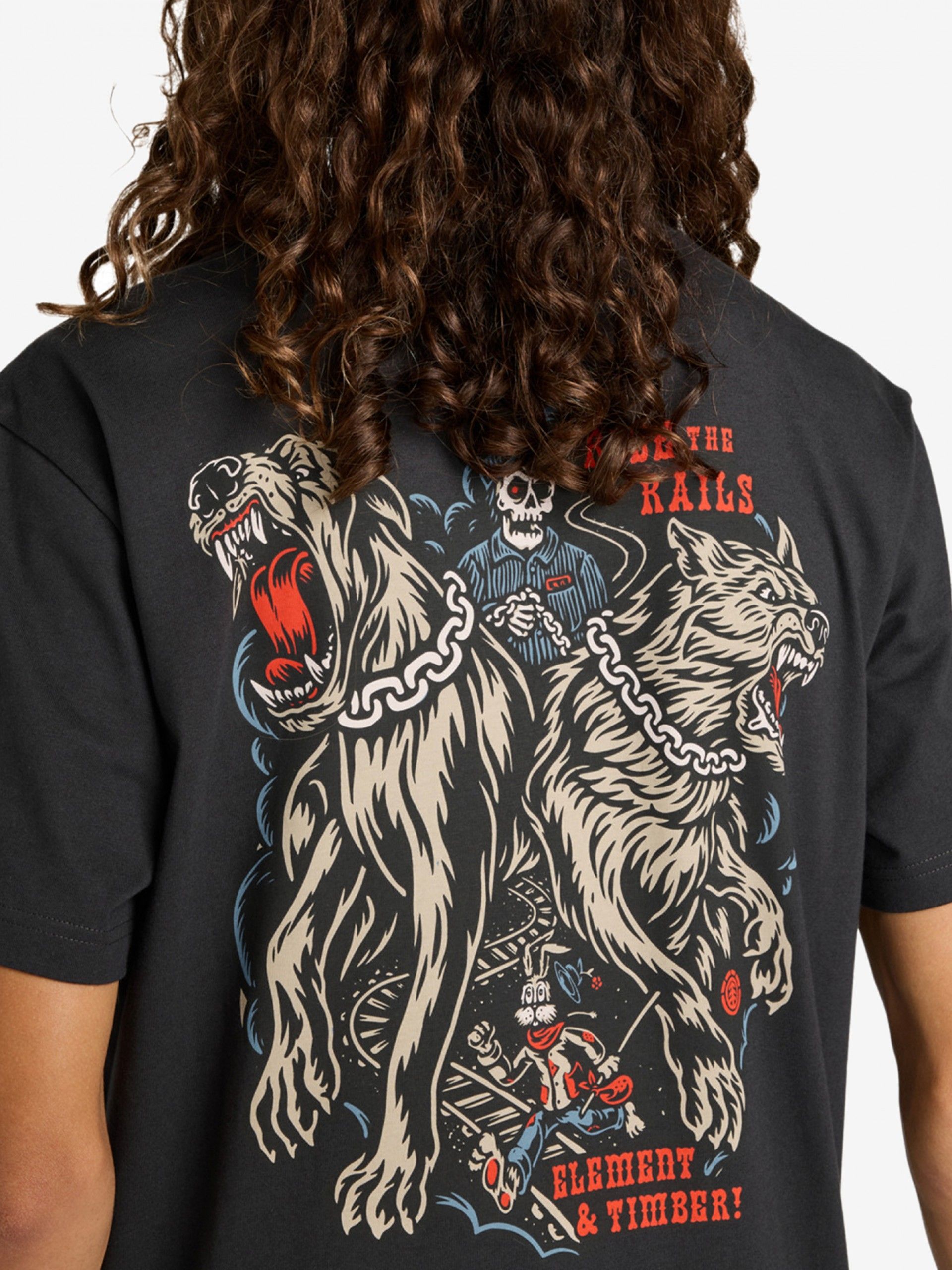 Camiseta Element Timber Guard Dogs Gris