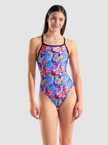 Fato de Banho Arena Memories Estampado Azul