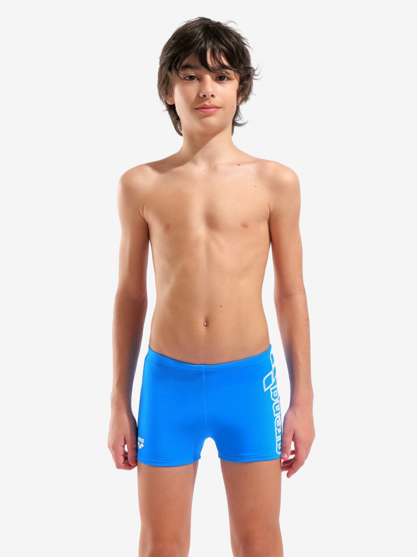 Arena Logo Kids Blue Swimming Shorts