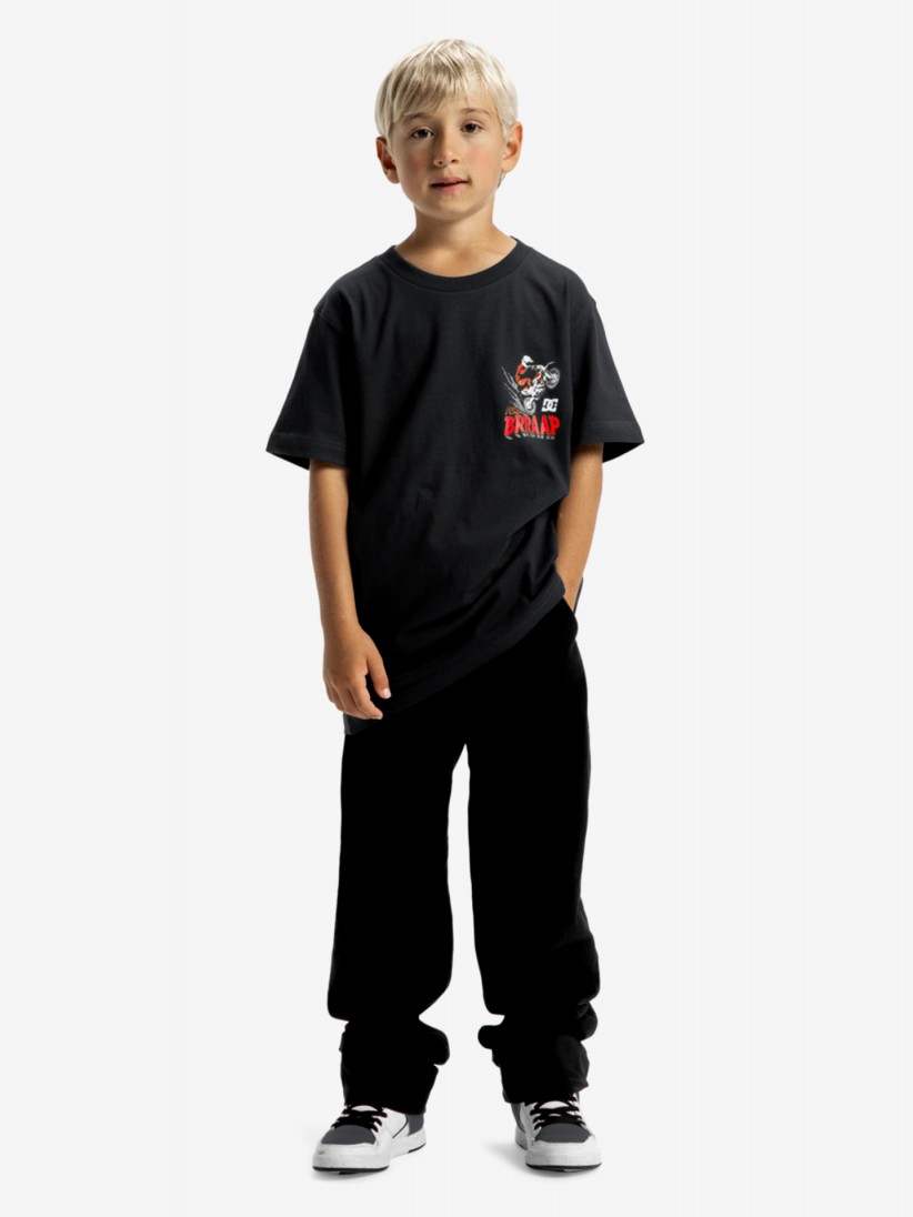 T-shirt DC Shoes Brap Kids Preta