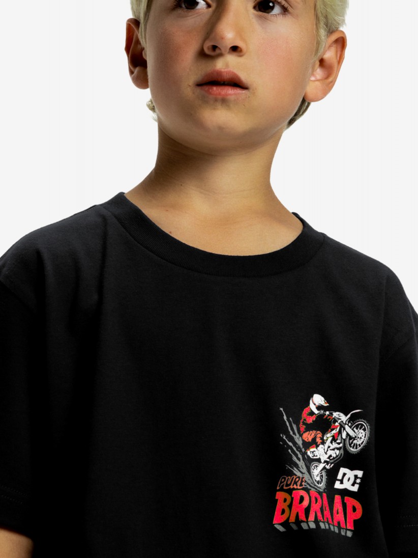 T-shirt DC Shoes Brap Kids Preta