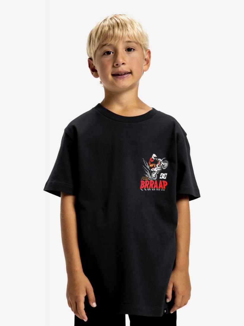 T-shirt DC Shoes Brap Kids Preta