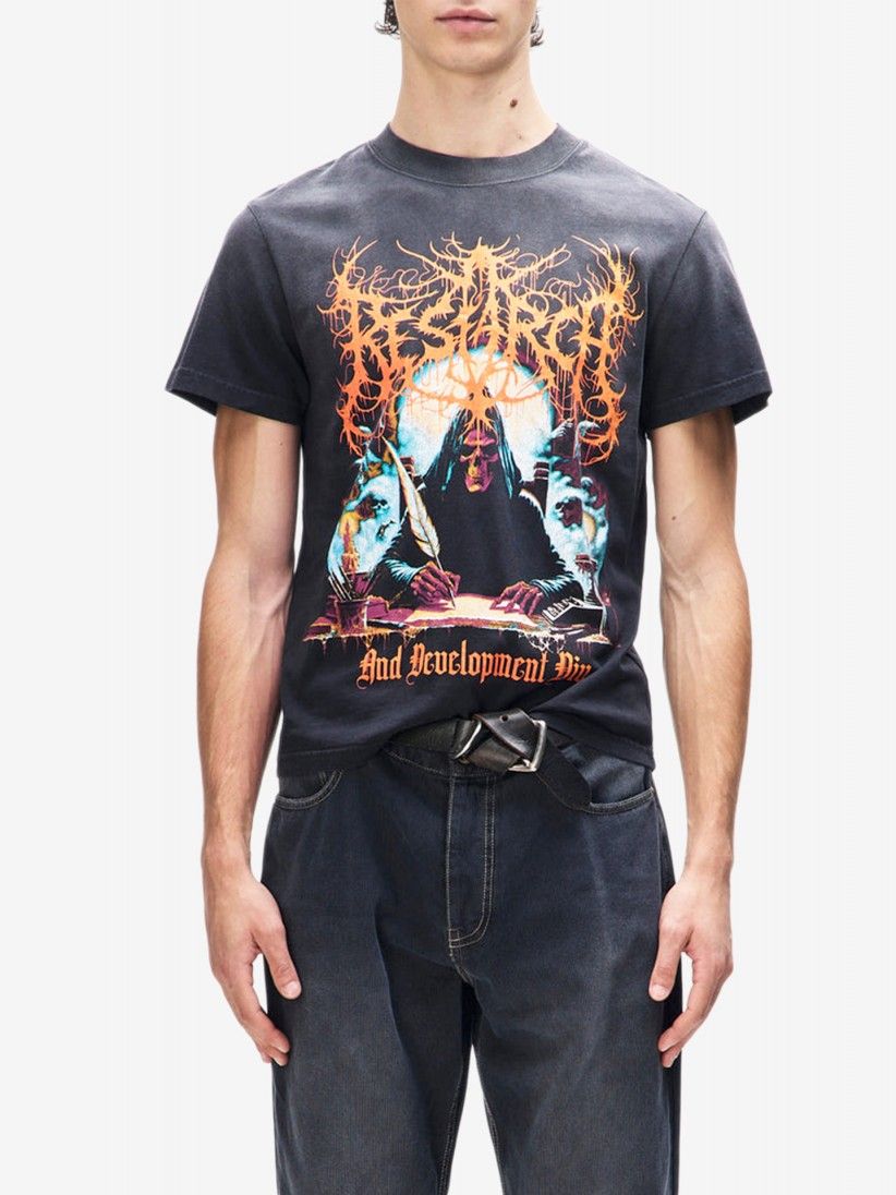 T-shirt Deus Ex Machina R&D Vintage Preta T-shirt Deus Ex Machina R&D Vintage Preta