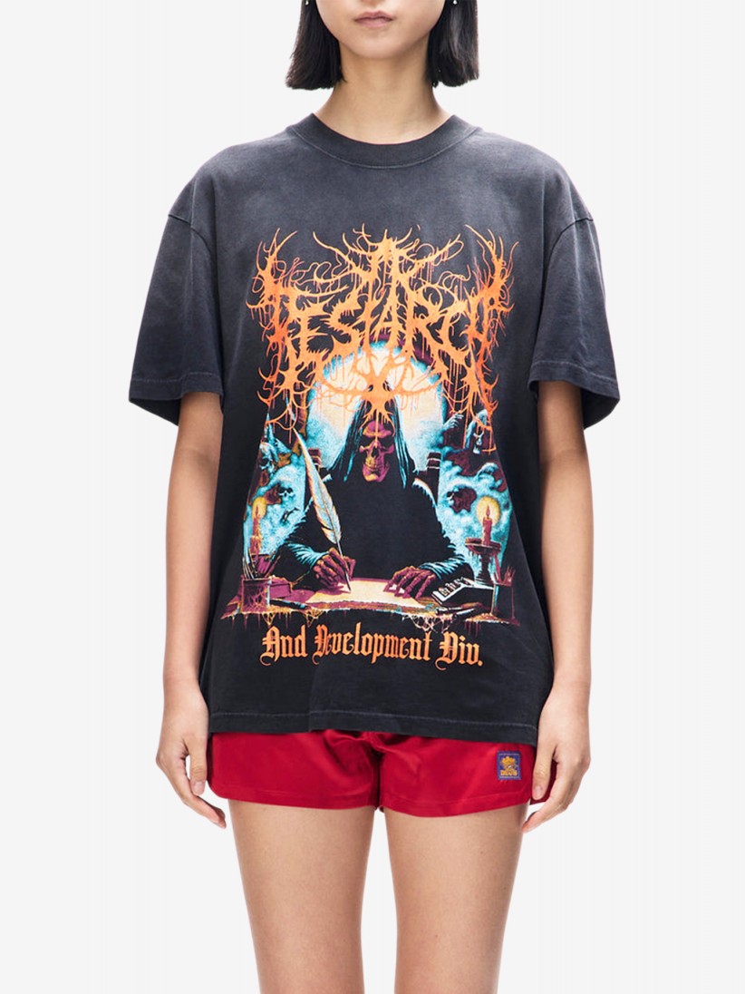 T-shirt Deus Ex Machina R&D Vintage Preta T-shirt Deus Ex Machina R&D Vintage Preta