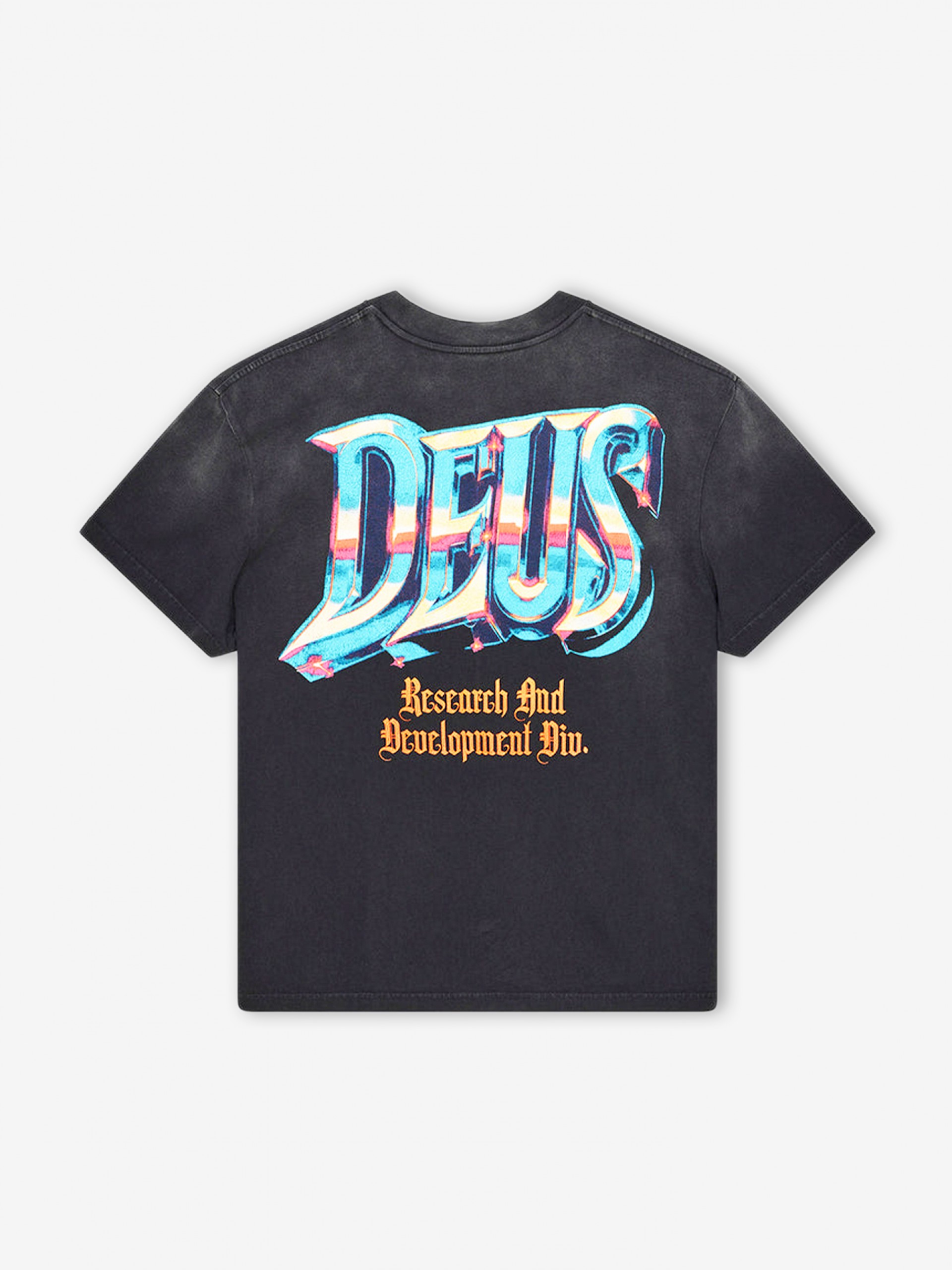 T-shirt Deus Ex Machina R&D Vintage Preta