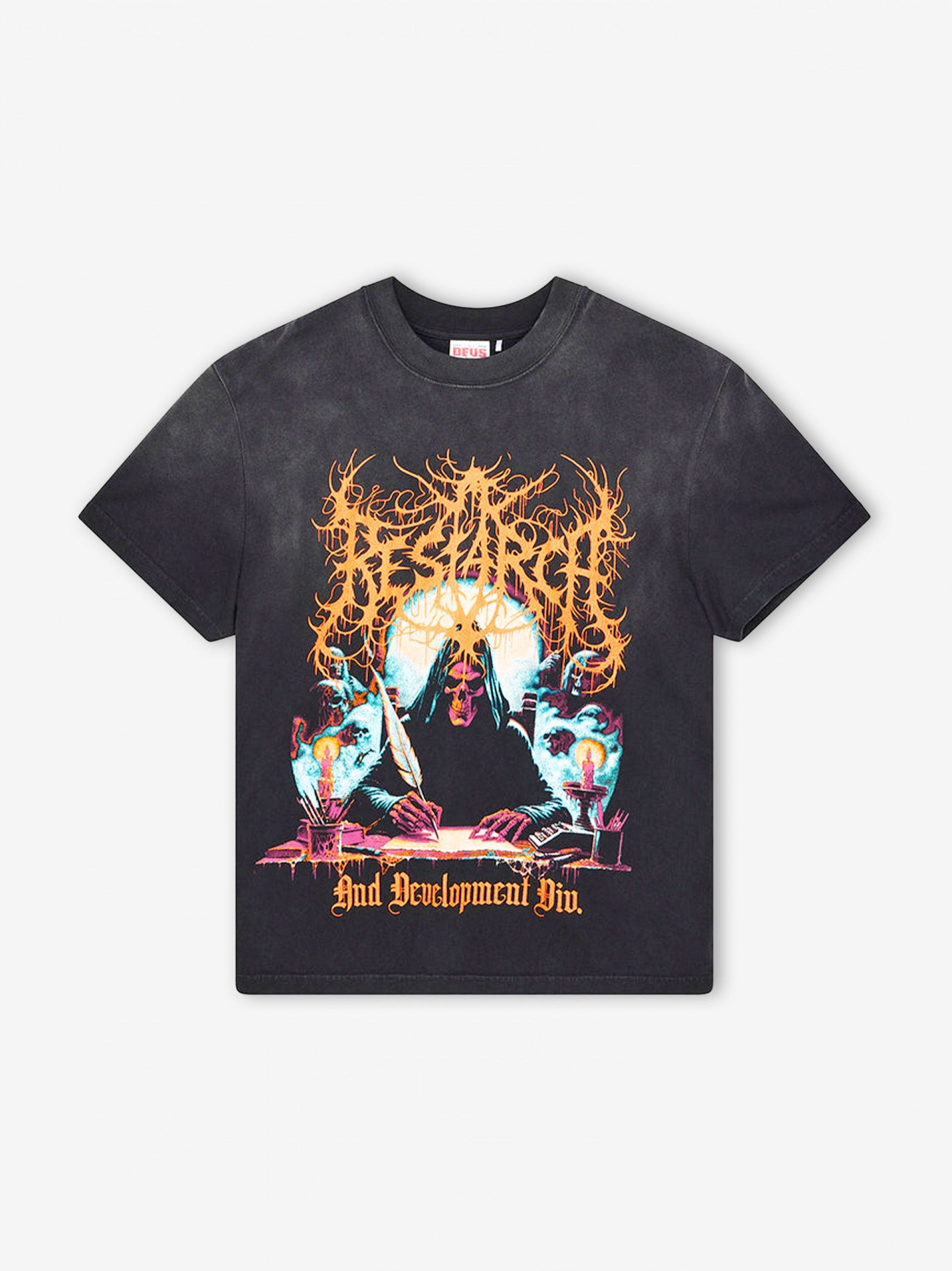 T-shirt Deus Ex Machina R&D Vintage Preta