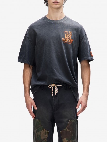 T-shirt Deus Ex Machina Noise Complaint Preta