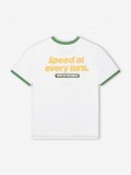 T-shirt Deus Ex Machina Faster Branca