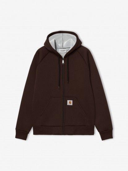Casaco com Capuz Carhartt WIP Car-Lux Castanho