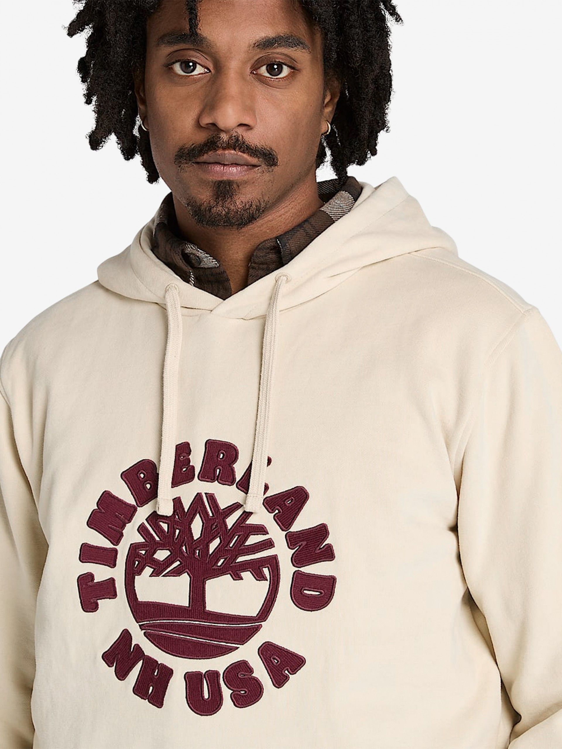 Sudadera con Capucha Timberland Holiday Graphic Beige