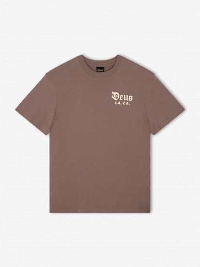 T-shirt Deus Ex Machina Sourmug Castanha