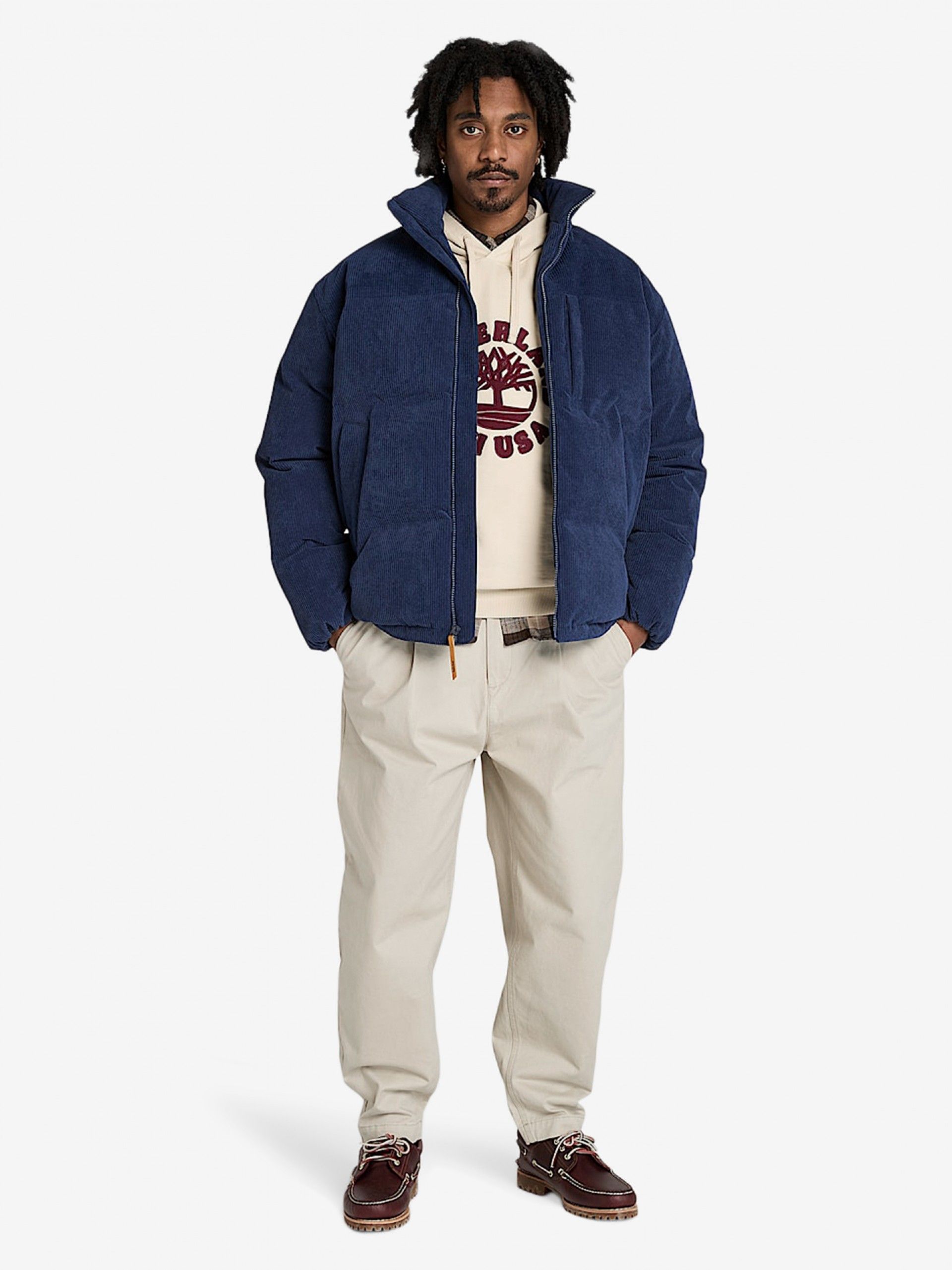 Timberland Holiday Graphic Beige Hoodie