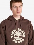Camisola com Capuz Timberland Holiday Graphic Castanha