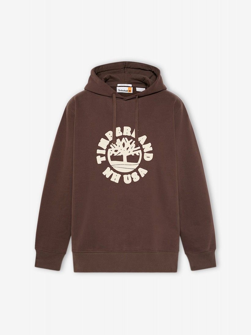 Camisola com Capuz Timberland Holiday Graphic Castanha