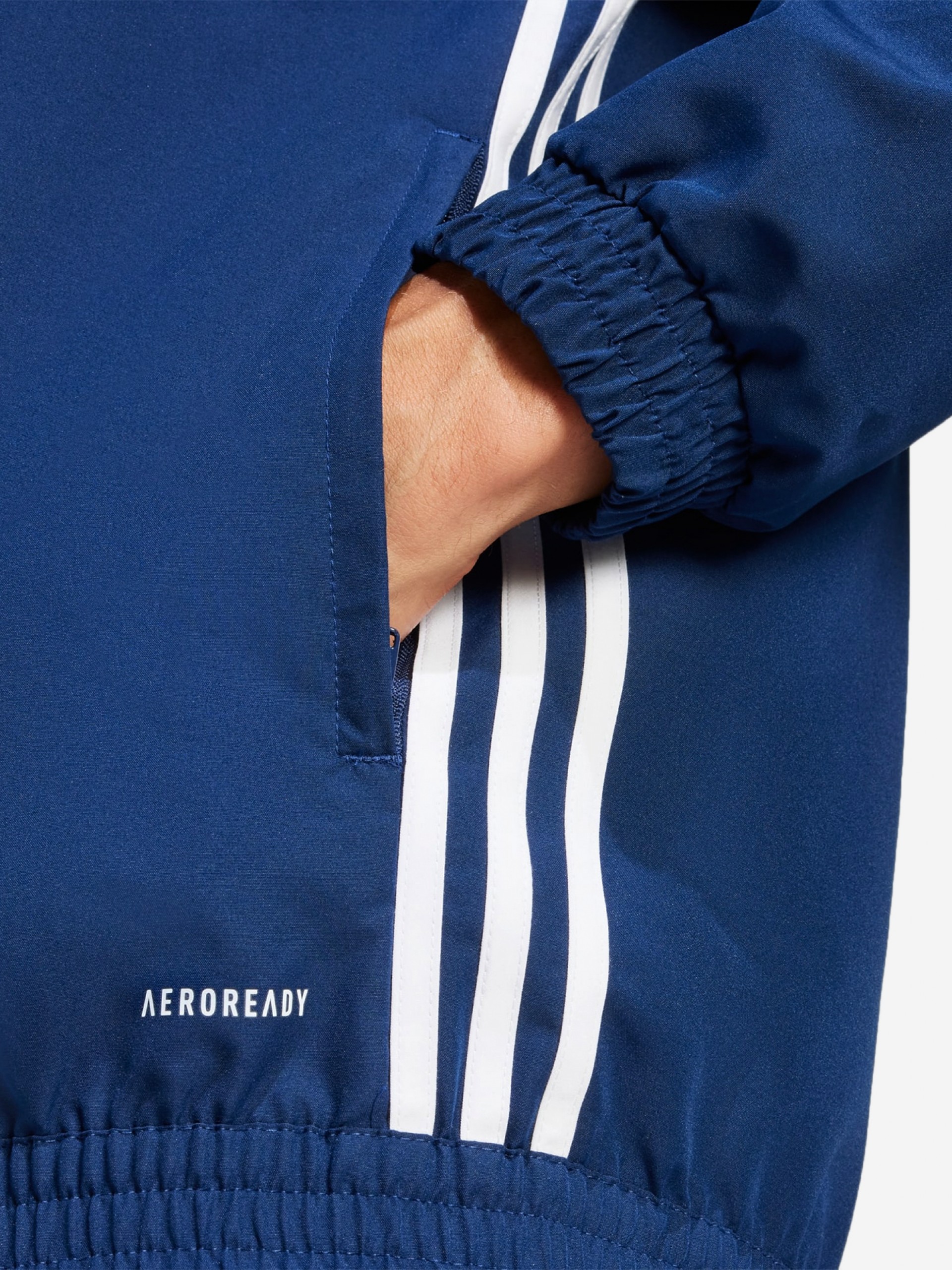 Adidas Tiro 25 Essentials Blue and Red Football Hooded Jacket