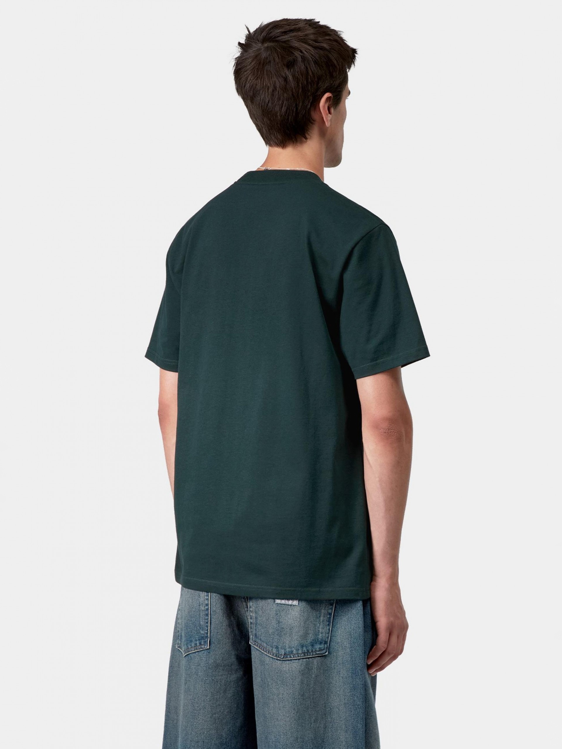 T-shirt Carhartt WIP University Script Verde