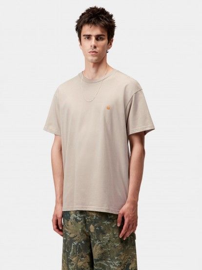 T-shirt Carhartt WIP Chase Bege
