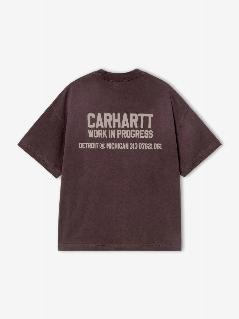T-shirt Carhartt WIP Distance Castanha