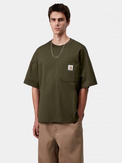 T-shirt Carhartt WIP Work Pocket Verde