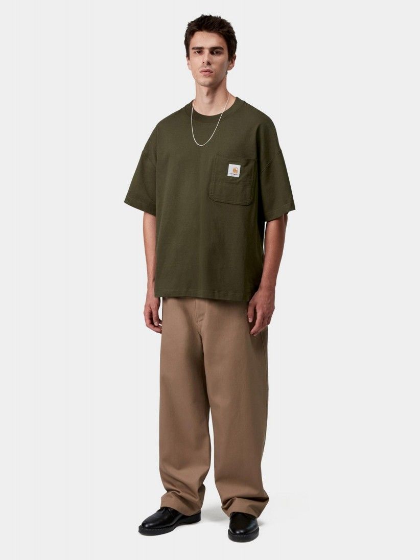 T-shirt Carhartt WIP Work Pocket Verde