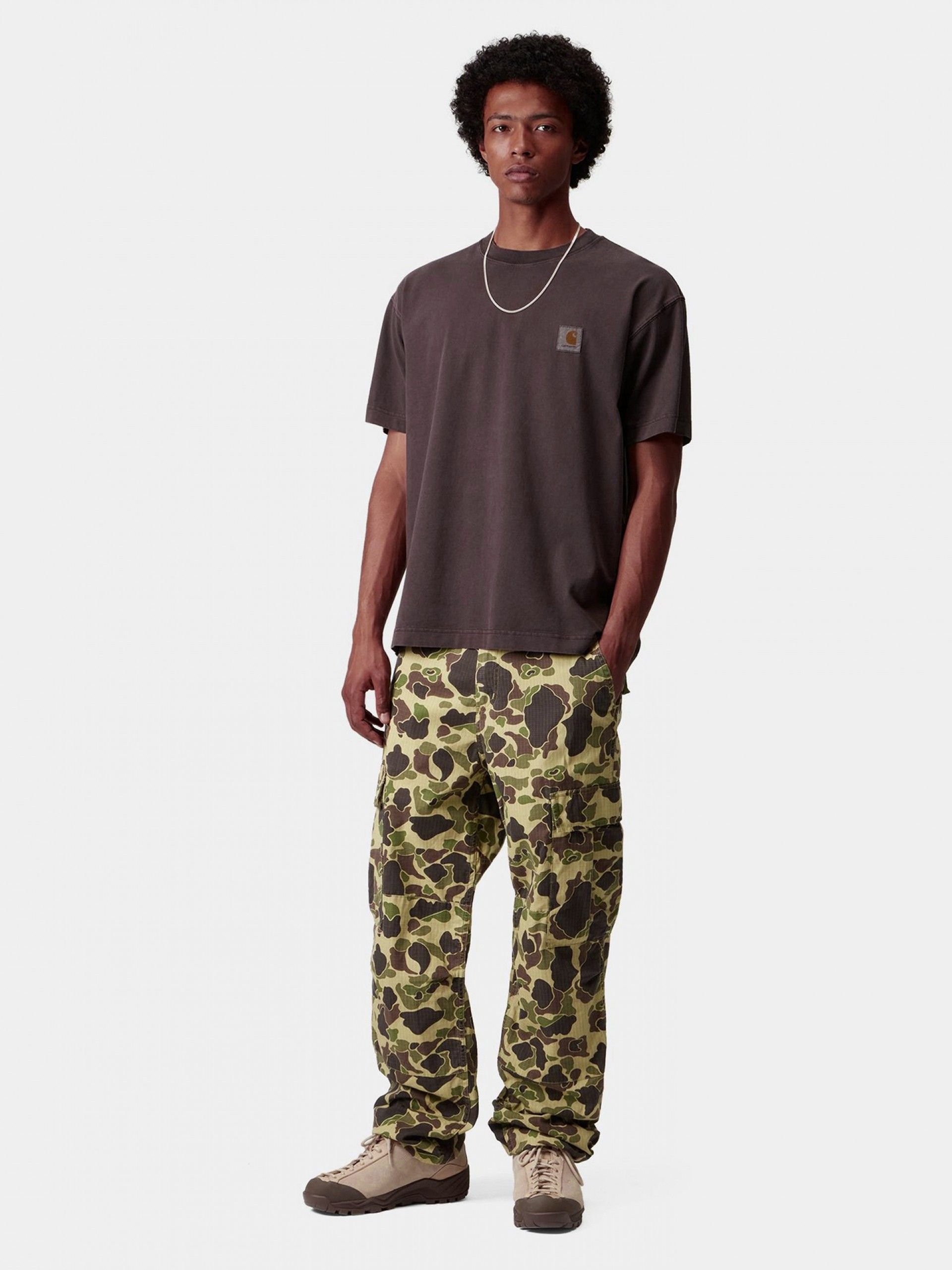 T-shirt Carhartt WIP Vista Castanha