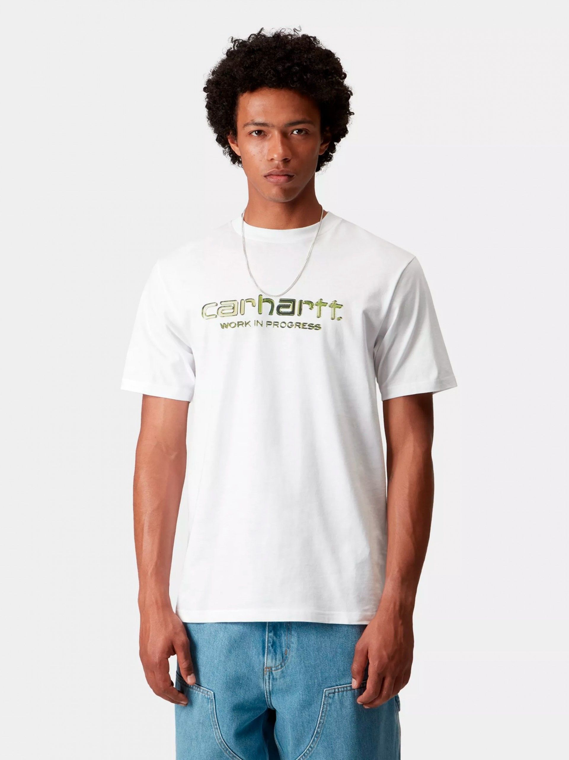 Carhartt WIP Solar Chrome Script White T-shirt