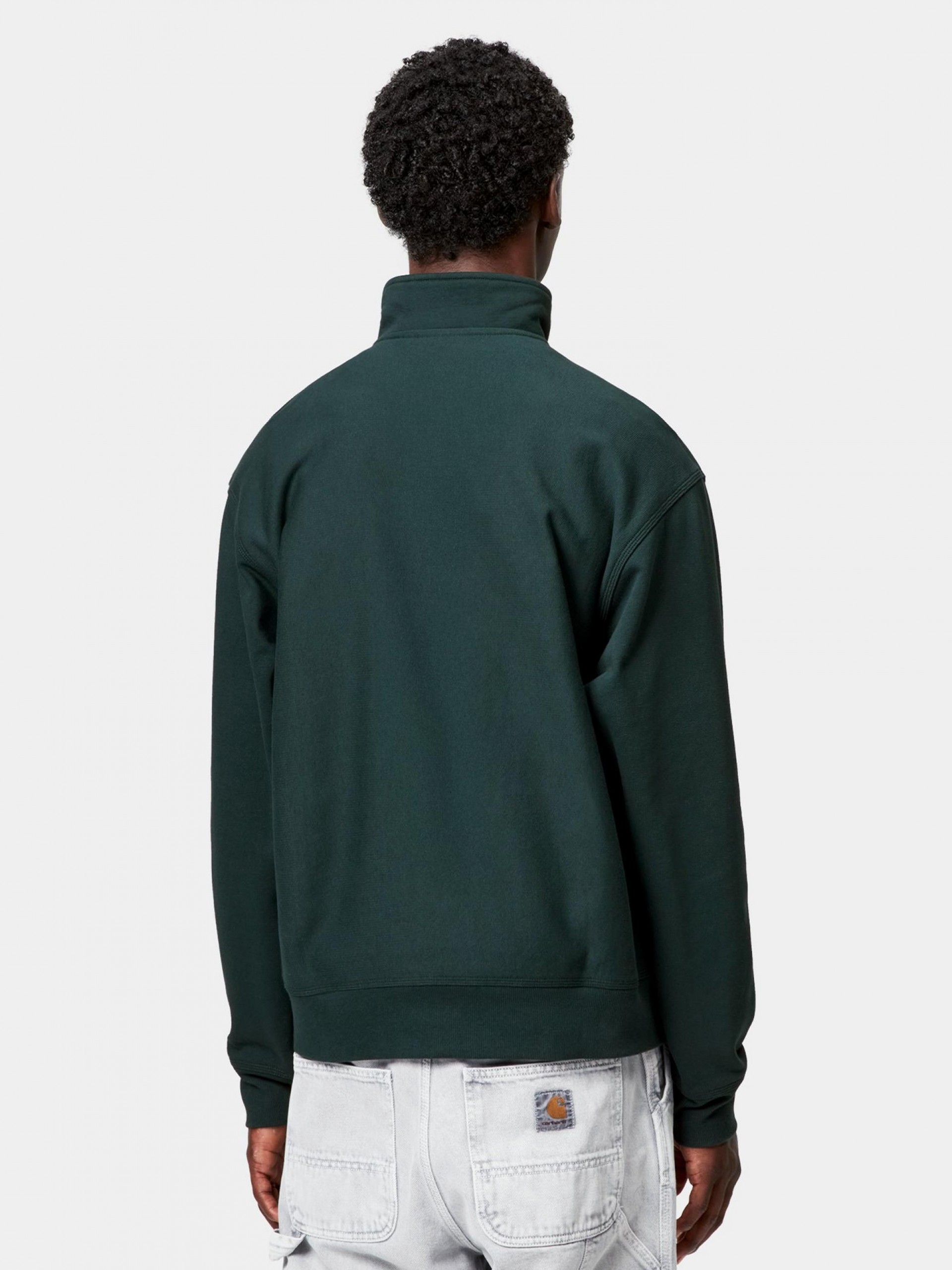 Camisola com Fecho Carhartt WIP American Script Verde