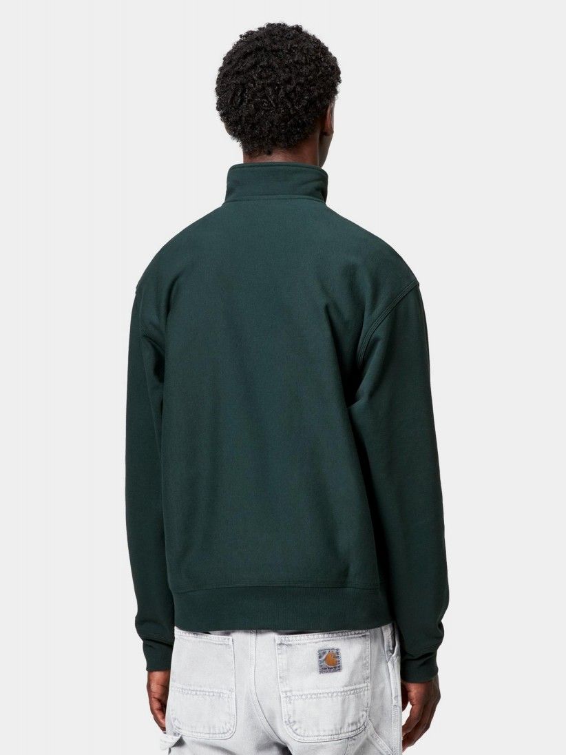 Sudadera con Cremallera Carhartt WIP American Script Verde