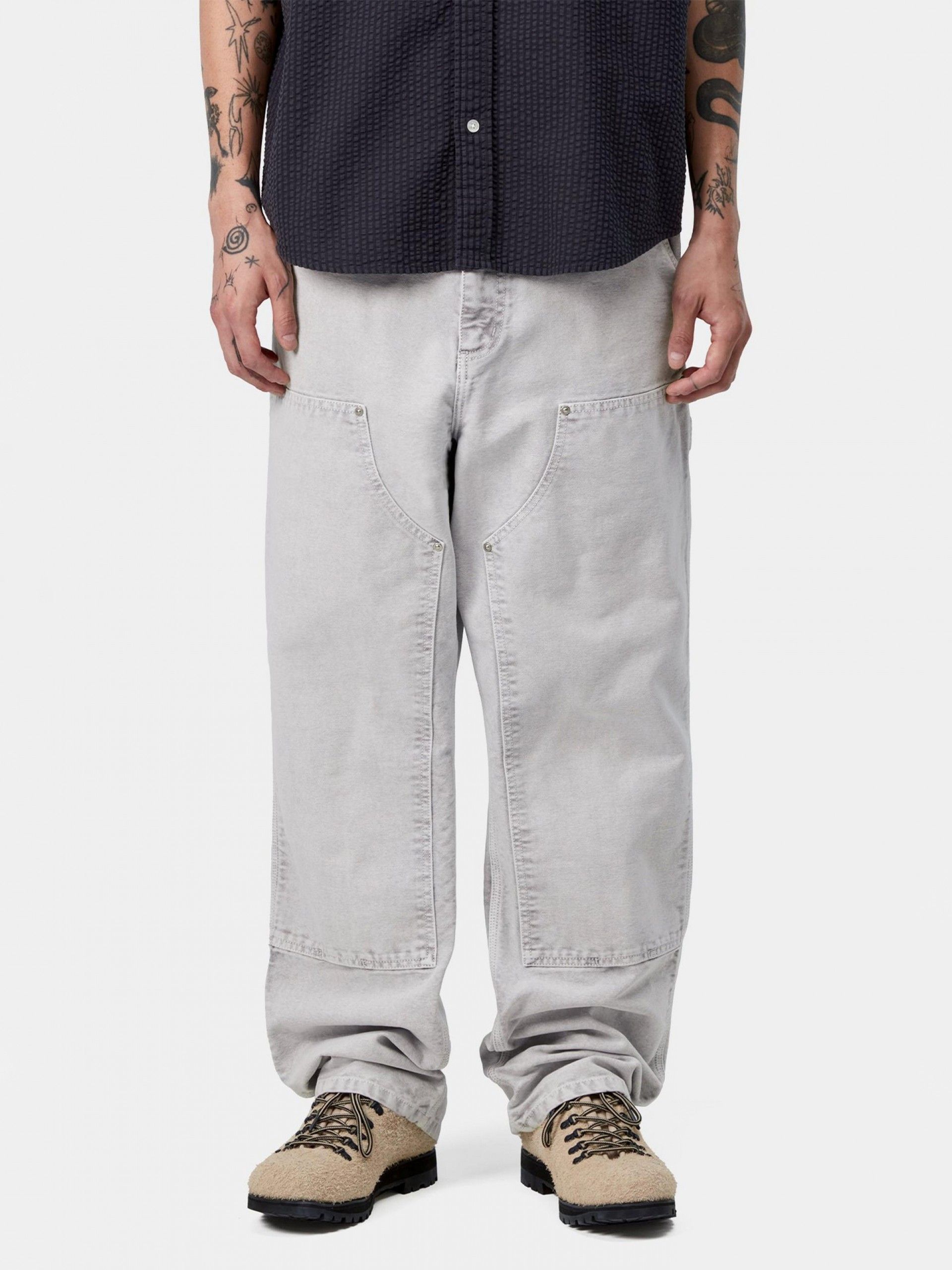 Carhartt WIP Double Knee Grey Trousers
