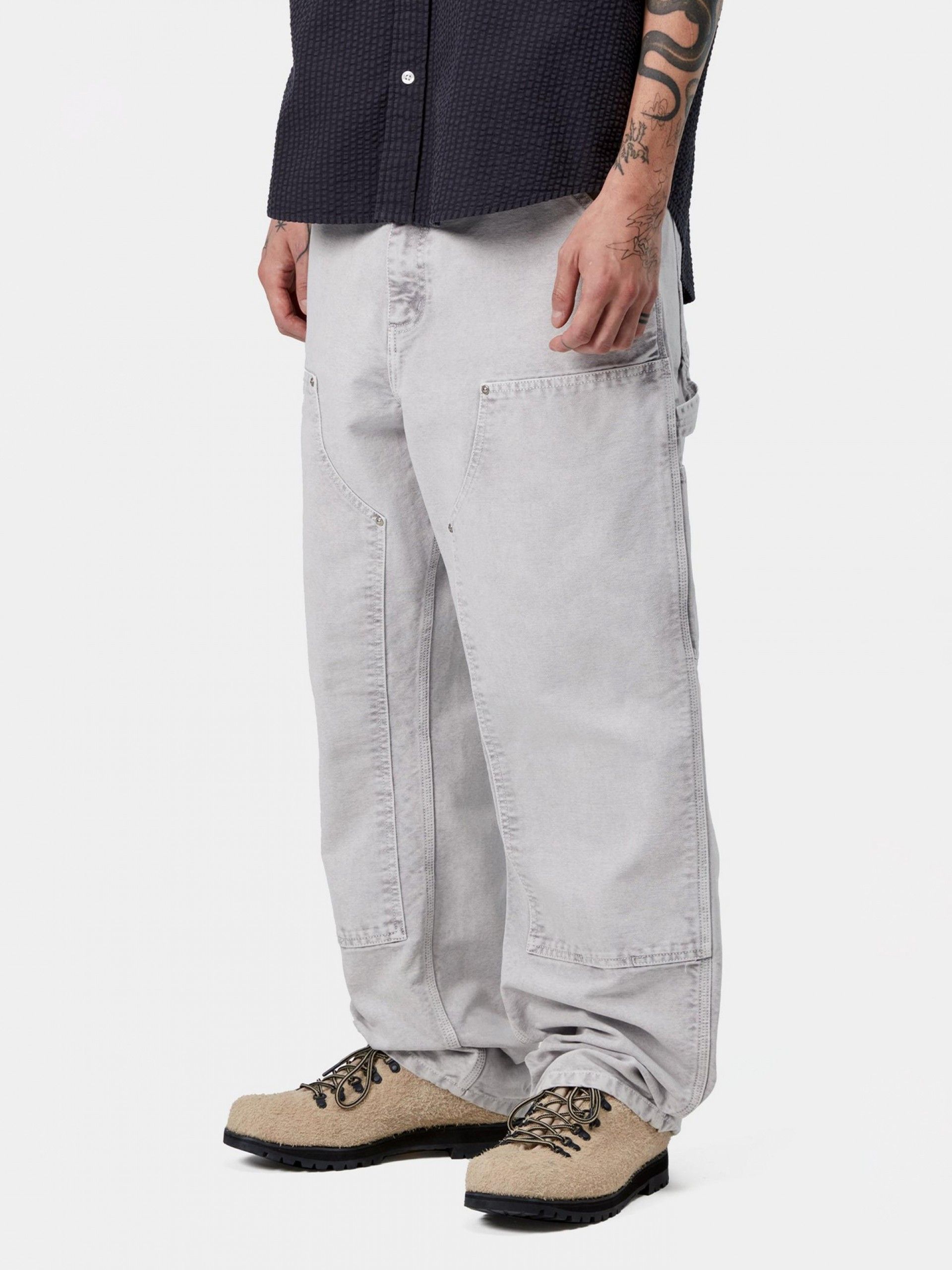 Carhartt WIP Double Knee Grey Trousers