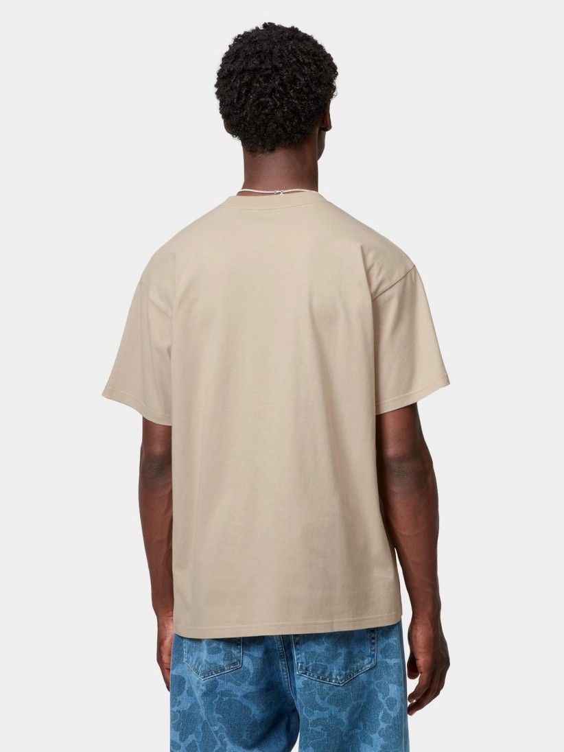 T-shirt Carhartt WIP Script Embroidery Bege