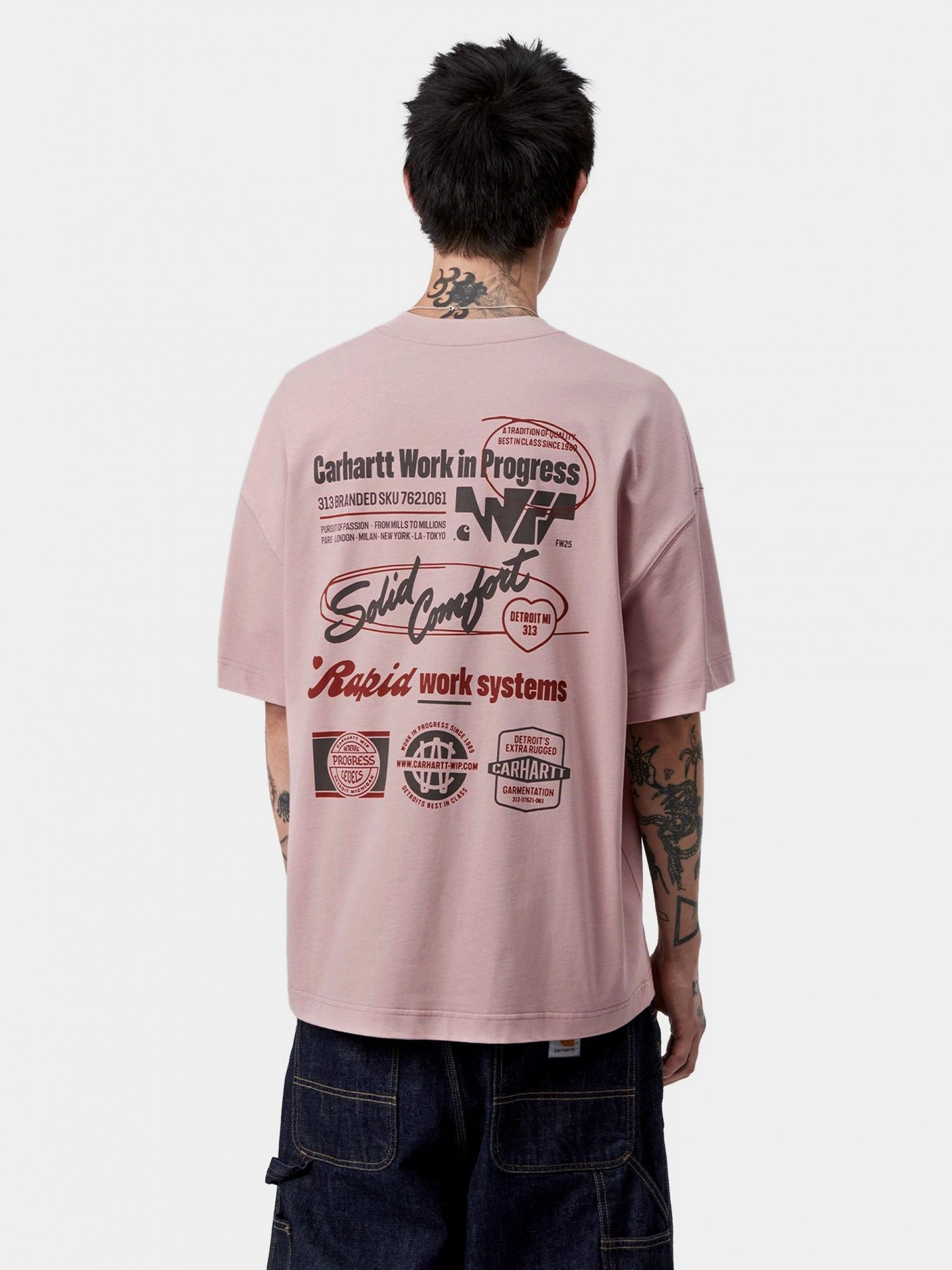 T-shirt Carhartt WIP Networks Rosa