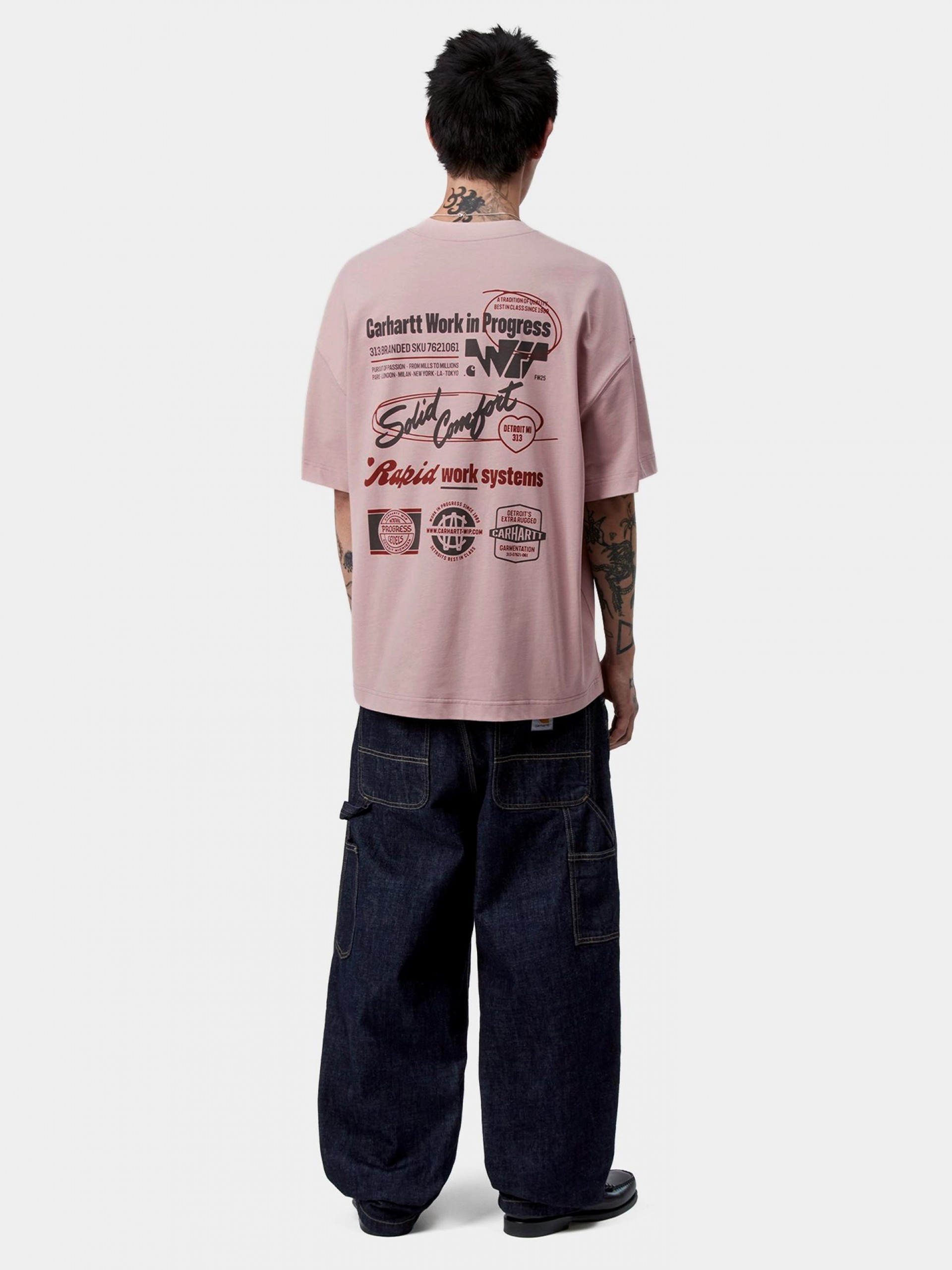 T-shirt Carhartt WIP Networks Rosa