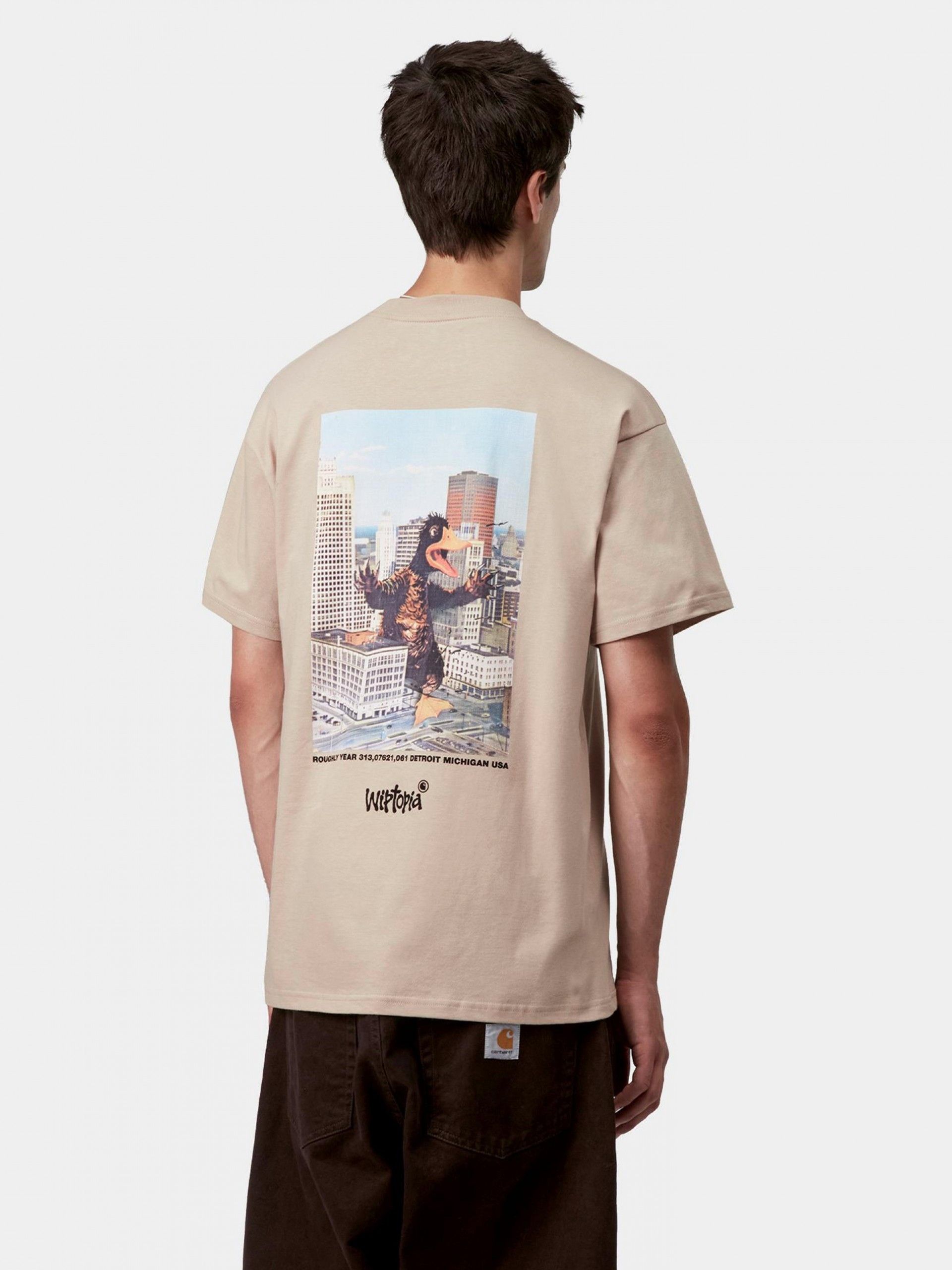 T-shirt Carhartt WIP Wiptopia Bege