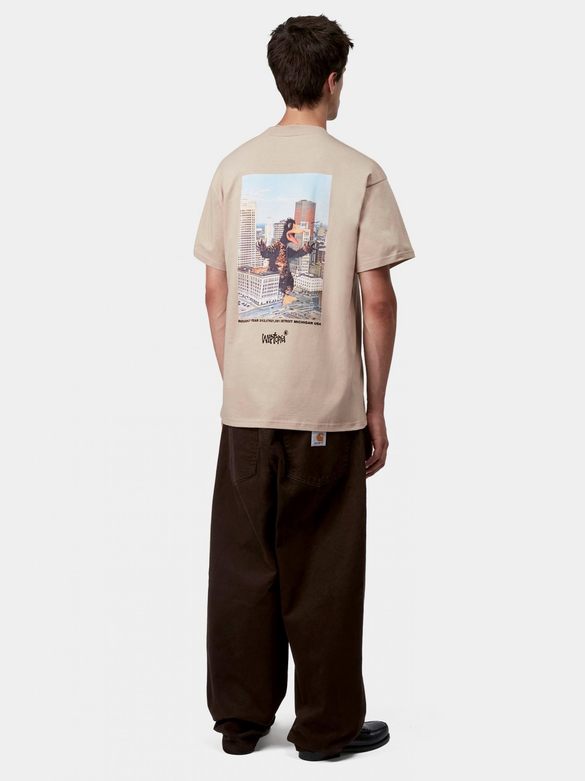 T-shirt Carhartt WIP Wiptopia Bege